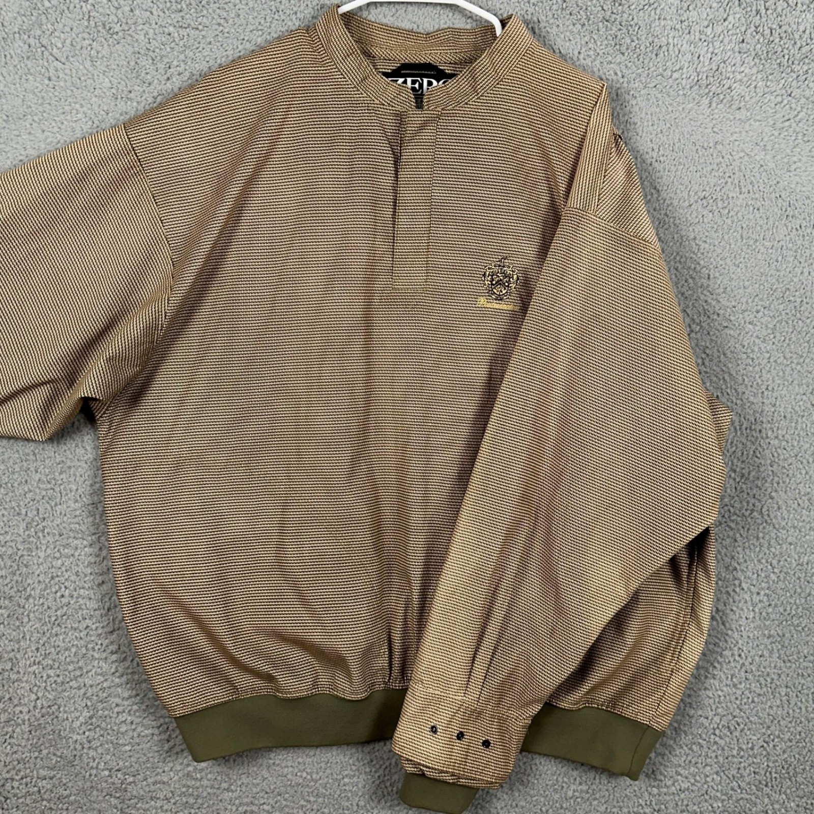 Zero Restriction Golf Jacket Pullover Men XL Tan … - image 1