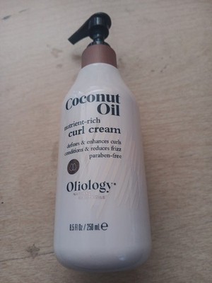 Oliology Coconut Oil Nutrient Rich CURL  HAIR CREAM 8.5 fl oz New Free Shipping 
