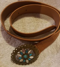 Woman s Belt Buckle Jeweled Rhinestone Western Rodeo