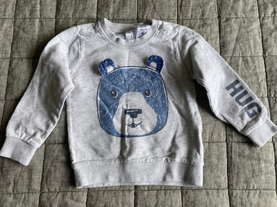 Carter's Kleinkind Junge grau Bär Fleece Sweatshirt-Größe 3T 3Y