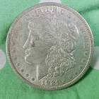 UNITED STATES 1921 SILVER LIBERTY MORGAN DOLLAR CIRCULATED NO MINT MARK COIN