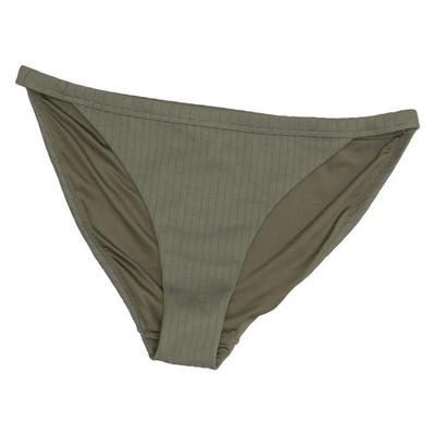Weekday, Bikiniunterteil, Größe: S, model: crystal ribbed swim bottom, Grün #nH4