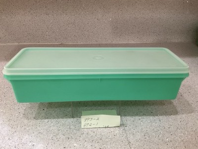 Vintage Tupperware #892 Jadeite Green Celery Vegetable Keeper Storage w/ Lid