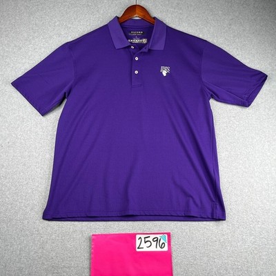 OXford America Polo Shirt XL Purple Performance IBIS Logo Golf Casual Mens