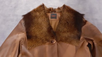 Damen Luxus Lederjacke mit Fellkragen Doruk Leather butterweiches Lammleder