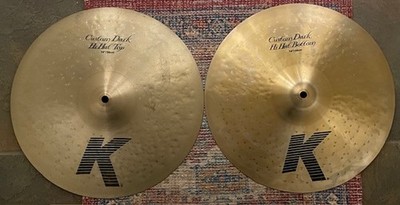 Zildjian 14'' K Custom Dark Hi-Hats (Top & Bottom Pair)   Excellent Condition!