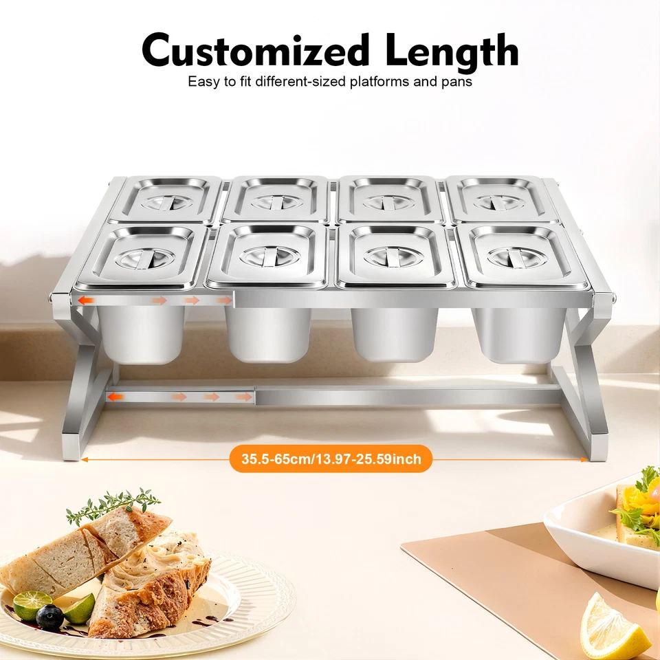 Pizza Topping Station, 8 Stainless Steel Seasoning Containers with Lids, - Image 4 of 4