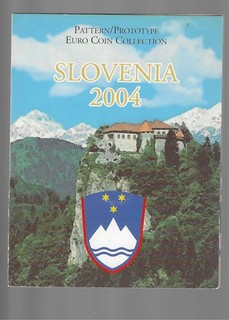Slowenien 2004 Euro Probe Set im Folder 1 Cent 2 €uro.