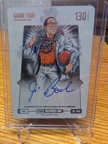 Bo Jackson Battle Arena Game Time Jim Boeheim Inspired Ink Auto Steel Auto Debut