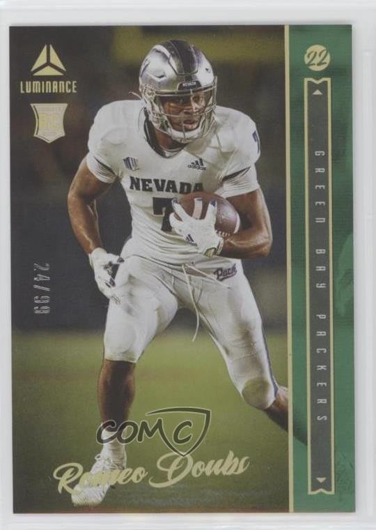 2022 Panini Luminance Rookie Green 24/99 Romeo Doubs #123 0i8b