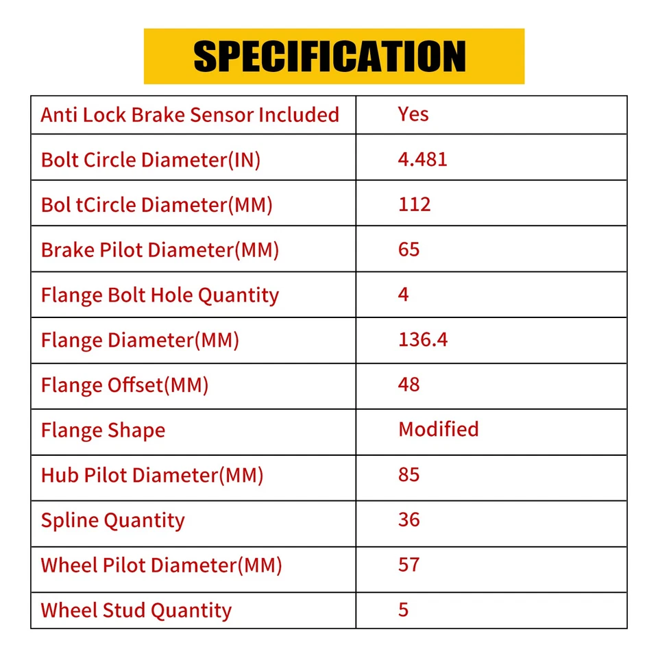 2x Conjunto de buje y cojinete de rueda delantera para Volkswagen Passat Jetta Audi A3 513253 Foto 3 de 4