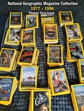 National Geographic Magazine Collection 1977–1996 – Vintage Issues –Choose Month