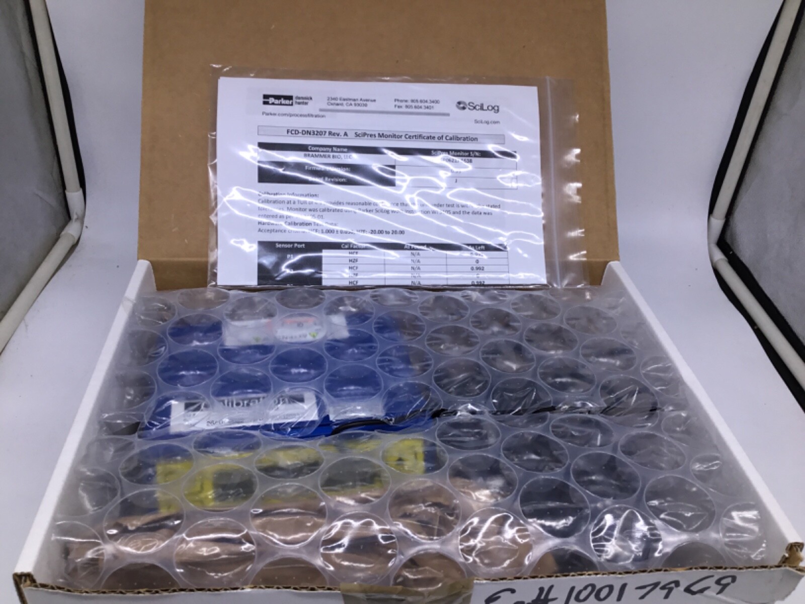 Parker SciLog SciPres Monitor 080-690 for Single-Use Sensor Bioreactors NEW!