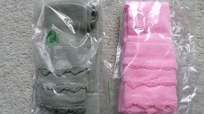  Mädchenleggings Leggings Baby Falbel Baumwolle 2er-Pack Fb.Rosa/Khaki Gr.68 NEU