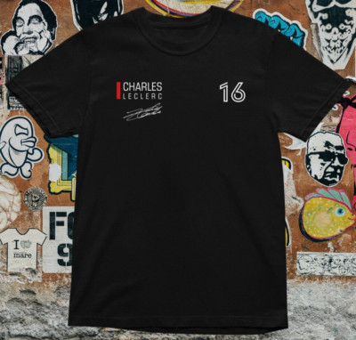 T-Shirt Charles Leclerc 16/%100 Premium Baumwolle
