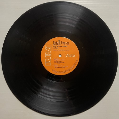 Lou Reed Rock N Roll Animal Vinyl Record 12” 33 RPM APL1-0472-G RCA 1974 - Picture 17 of 24