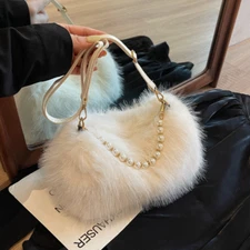 Autumn and Winter Fashion Shoulder Bags Pearl Chain Crossbody Bag Versatile Comm