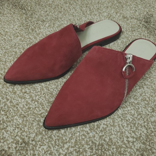 1. State Mules Shoes Women Size 9.5 US 41 EU Red (Rosso) 1S-FELID Suede - Picture 4 of 16