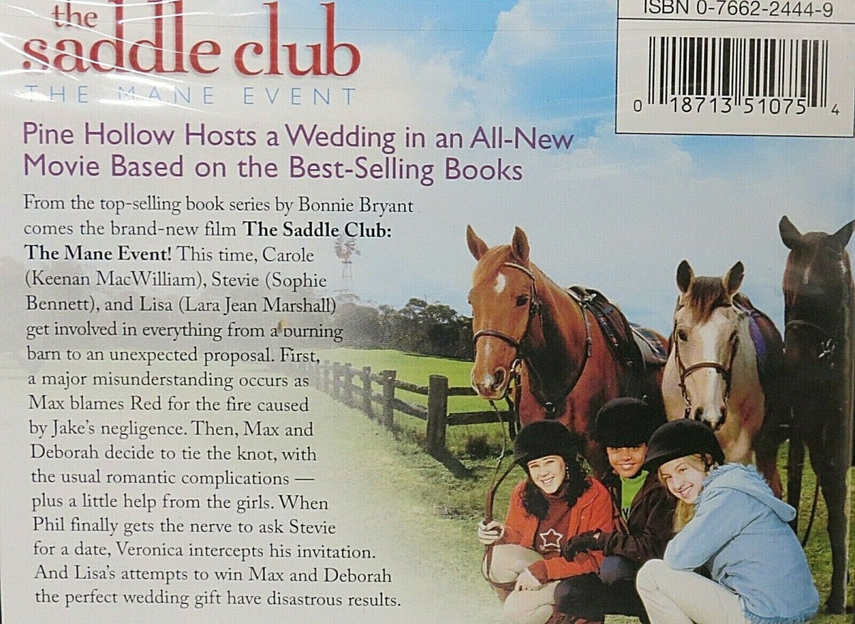 The Saddle Club - The Mane Event NEW! DVD,Movie ,Horse