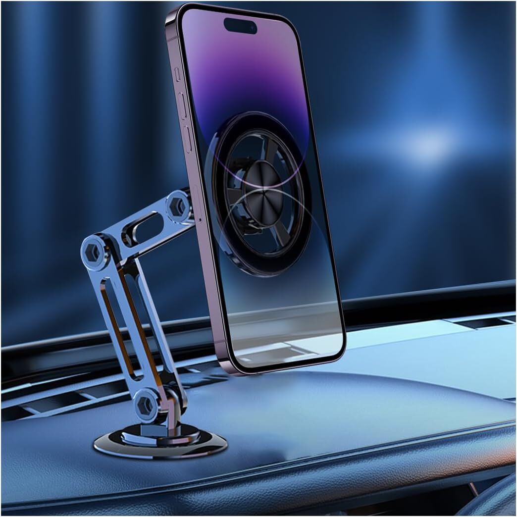 Magnetic Car Phone Holder 360 Degree Adjustable Phone Mount for Auto Dashboard