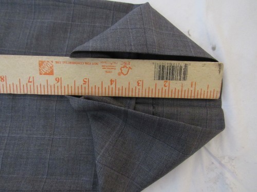 Hickey Freeman Collection Gray Plaid 2 Btn Wool Flat Front Pant Suit Size 46R - Picture 18 of 21