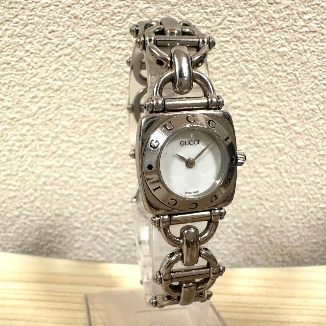 Orologio Gucci 6400L Donna Quarzo 22mm Quadrante Bianco Swiss Japan Usato Buonezioni