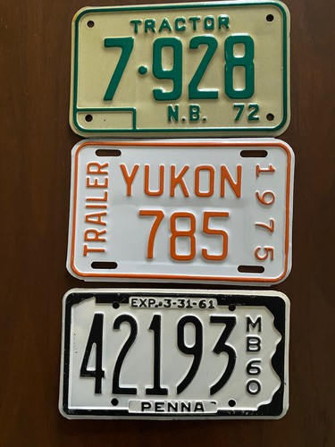12 antique/vintage license plates. | eBay