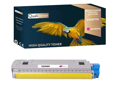 Toner OKI 43487710 Compatible Magenta x1 QUALITONER - Photo 1/4