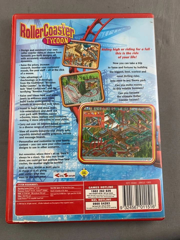Roller Coaster Tycoon - Best of ATARI - PC CD ROM (L) - Image 2 of 3