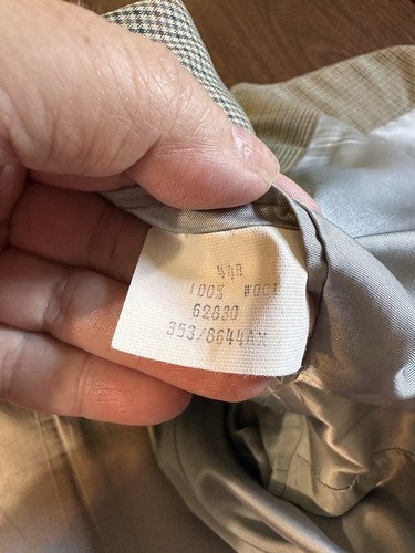 Abrigo deportivo Lands’ End peso más ligero para hombre 44R estampado de tweed. 100% lana - Imagen 7 de 7