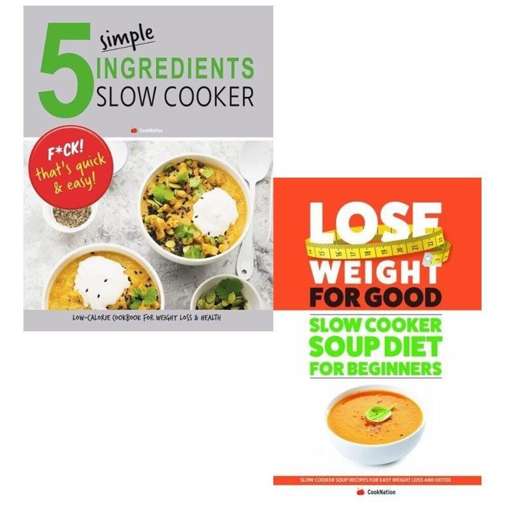 Healthy Diet Slow Cooker Recipes For Weight Loss Cookbook Collection 2 Books Set