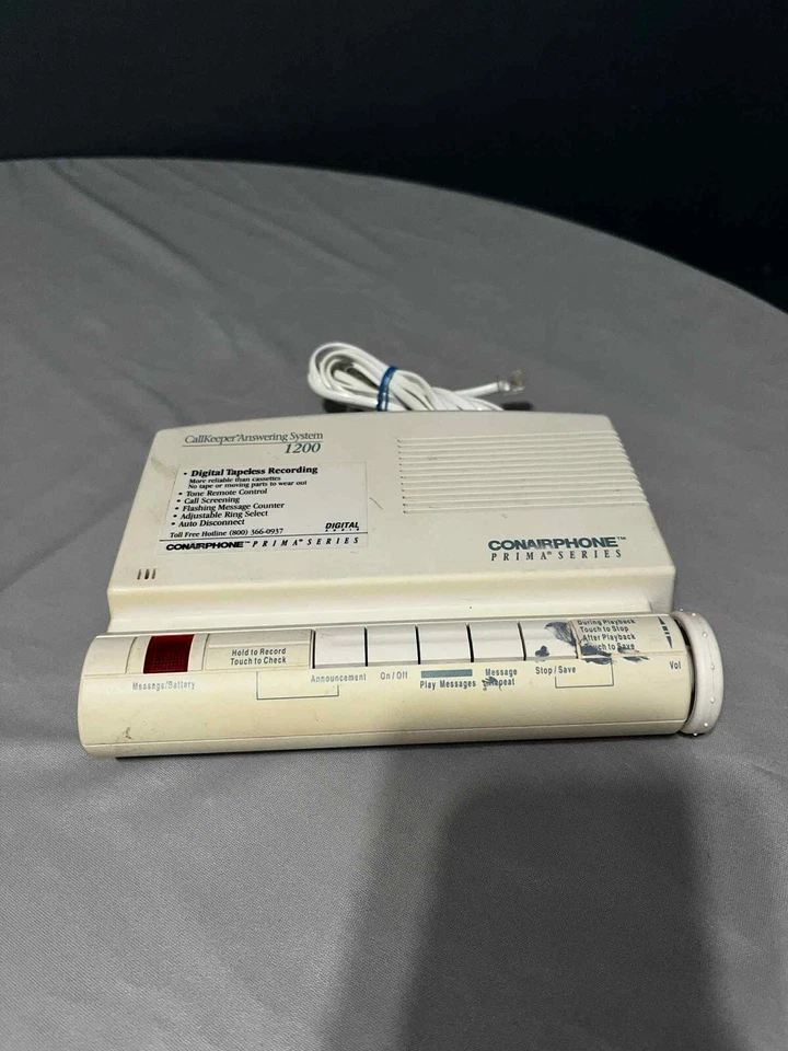 Vintage Conairphone Digital Answering System Call.keeper PR1200 Untested As Is - Image 2 of 4