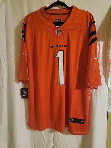 jamarr chase2xl Orange Bengals jersey