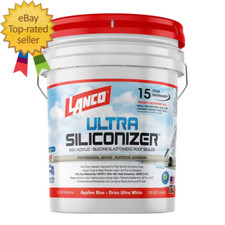 Ultra Siliconizer 5 Gal. 100 Acrylic Elastomeric White Reflective Roof Sealer