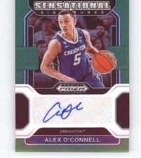 2022-23 Panini Prizm Draft Picks Signature Prizm Green Alex O'Connell RC AUTO