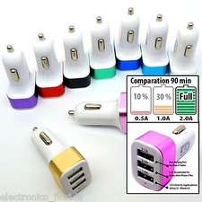 USB Car Charger 3 Port USB Adapter for Samsung Galaxy S5 S4 S3 Note3 LG lot