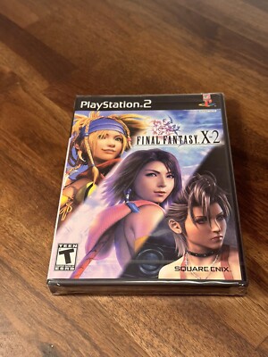 Final Fantasy X-2 (Sony PlayStation 2, 2003) Black label, hangtag, sealed