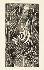 Flicker and Gleam of Fire : Karl Schrag : Archival Art Print