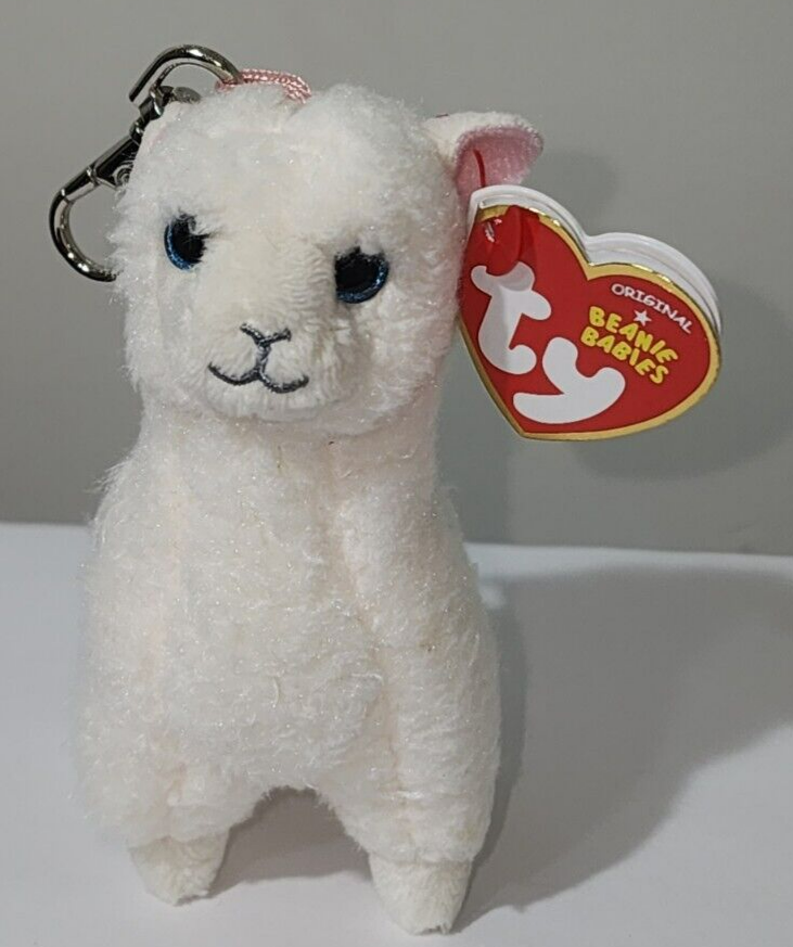 Ty Beanie Boos LILY Llama Metal Key Clip UK Excl 3