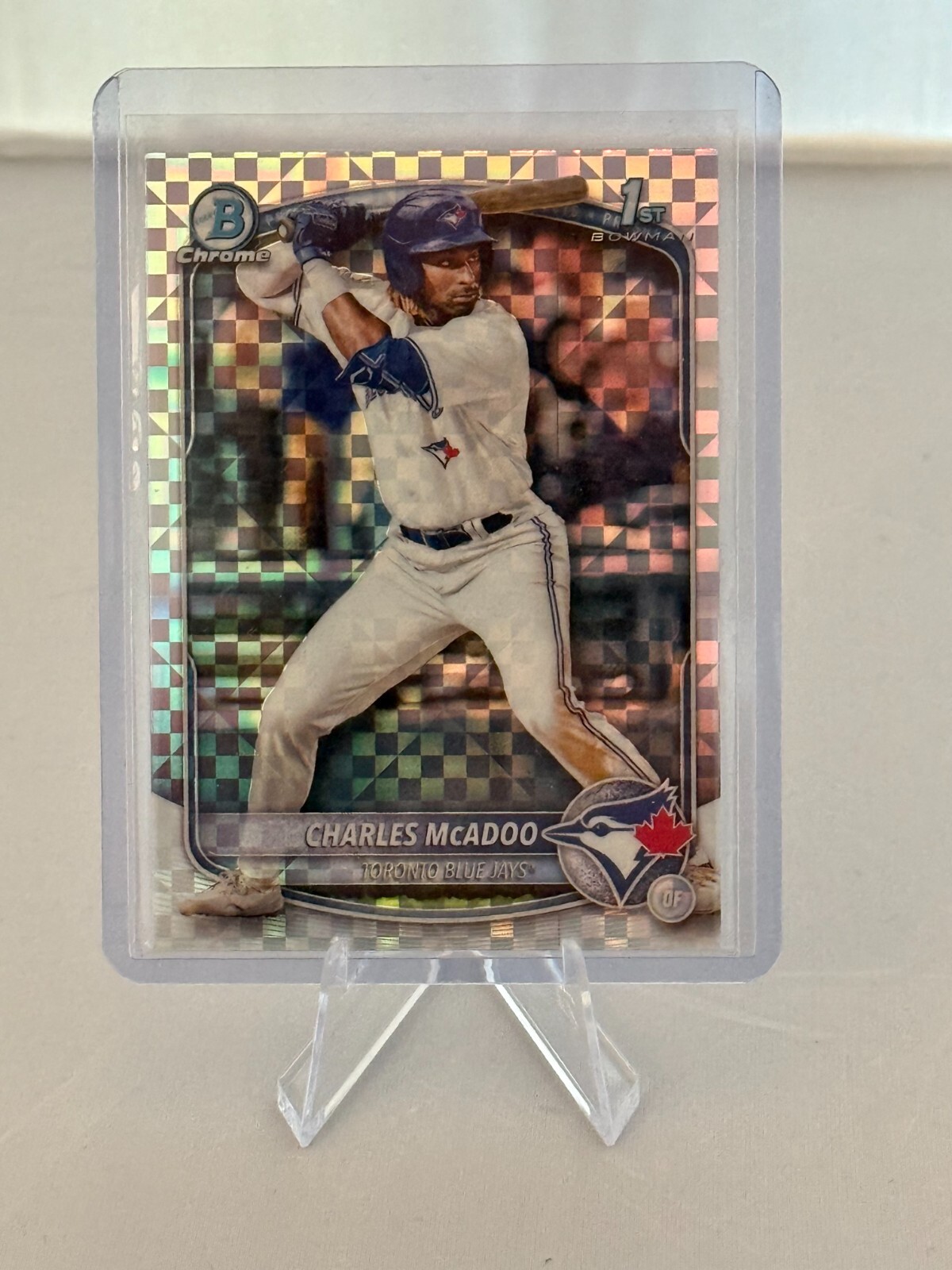 2025 Bowman #BCP-150 Charles McAdoo Chrome Prospects X-Fractor