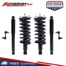 6PCS FrontRear Struts Shock & Sway Bar Links For 2004-2015 Nissan Titan 4WD