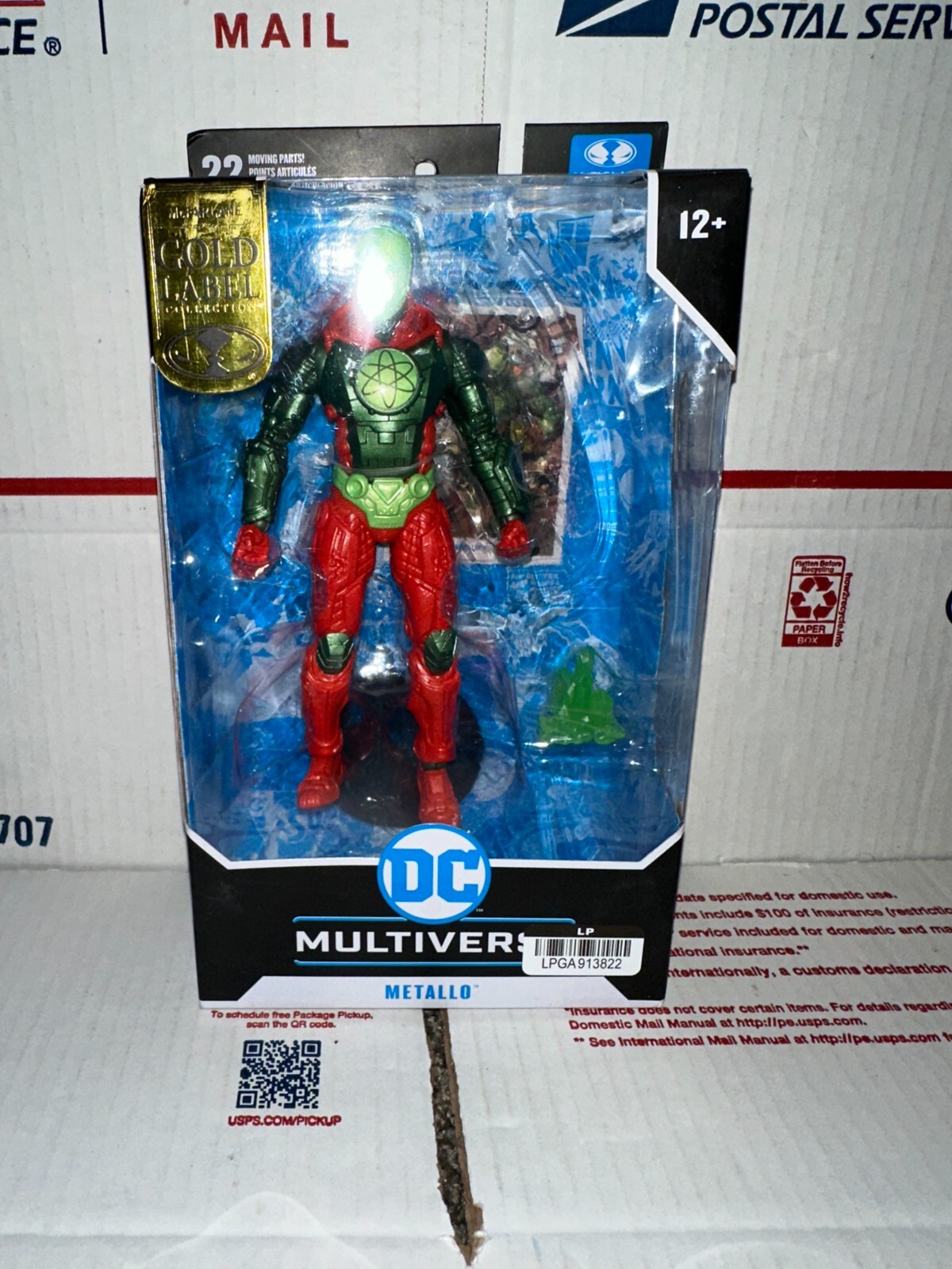 MCFARLANE TOYS DC MULTIVERSE METALLO GOLD LABEL COLLECTION HAS BOX DAMAGE