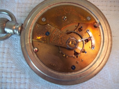 De colección Waltham Pocket 15 joyas funciona muy bien mantiene el tiempo perfecto - Imagen 8 de 9