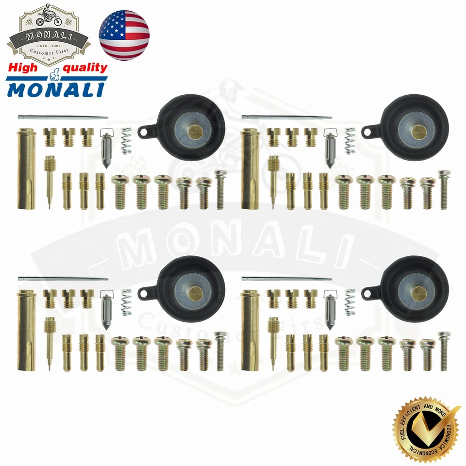 For Yamaha VMX1200 XVZ1300 VMX 1200 XVZ 1300 4X Carburetor Repair Rebuild Kit-US - Image 4 of 4