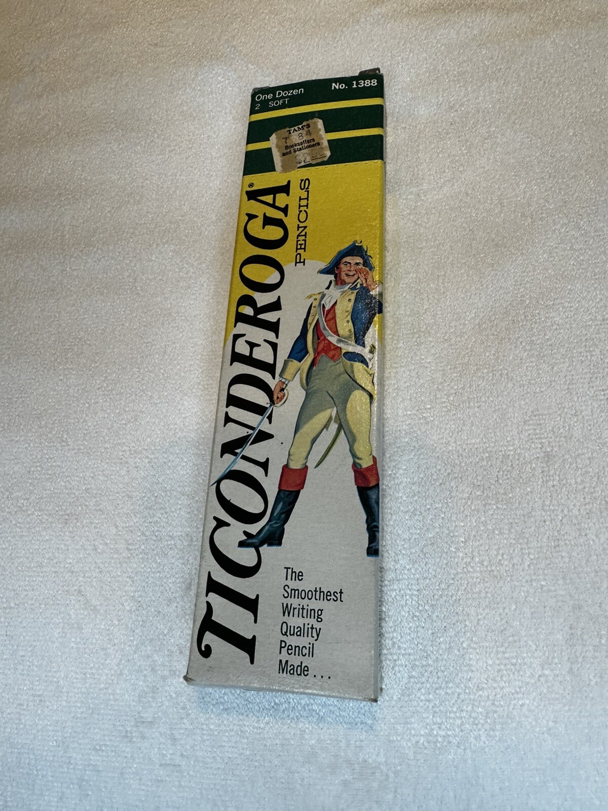 Vtg DIXON Ticonderoga No. 1388 Dozen 12 No 2 Pencils Soft Pencils Original Box