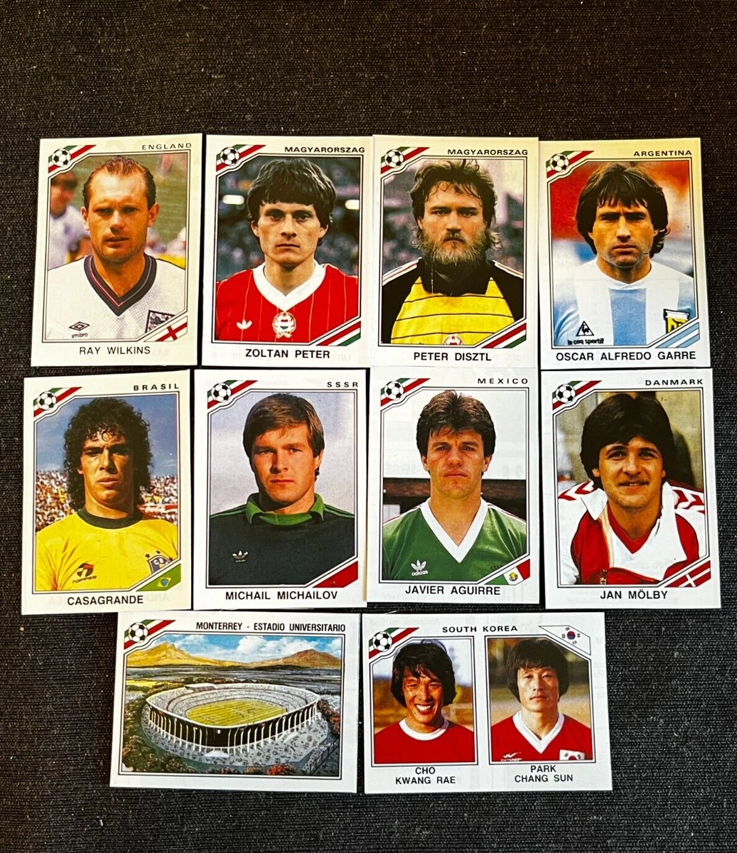 Stickers Panini Coupe Du Monde 1986 Mexique - équipe D'Espagne Complète, état Quasi Neuf