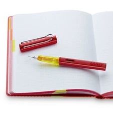 Lamy Al Star Glossy Red Fountain Pen 2022 Special Edition & Notebook New In Box