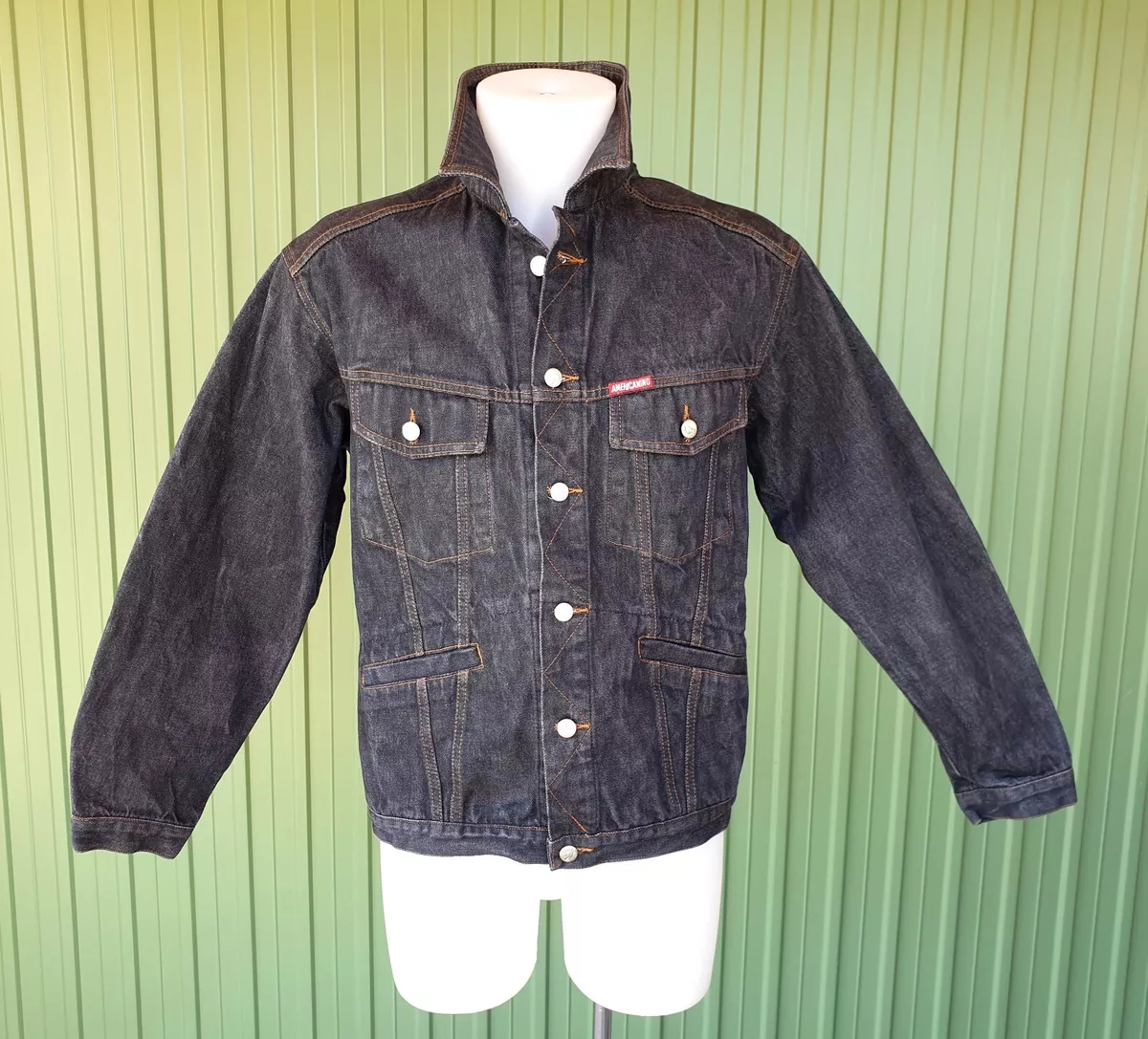 Giubbotto AMERICANINO Jacket Jeans Size M Denim Cotton Vintage