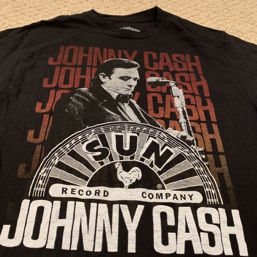 Johnny Cash Sun Records Company T Shirt Graphic Te
