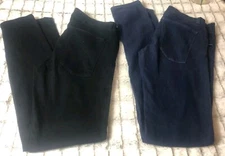 Current Elliott Size 27 Womens Liberty Denim Jegging Skinny 2 Pairs Blue & Black